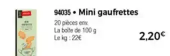 Mini gaufrettes
