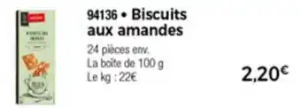 Thiriet Biscuits aux amandes offre