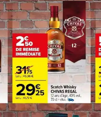 Carrefour Scotch Whisky CHIVAS REGAL offre