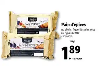 Lidl Pain d'épices offre