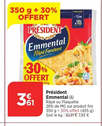 Maximarché PRÉSIDENT Emmental offre