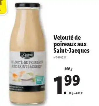 Lidl Velouté de poireaux aux saint-jacques offre
