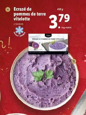 Lidl Ecrasé de pommes de terre vitelotte offre