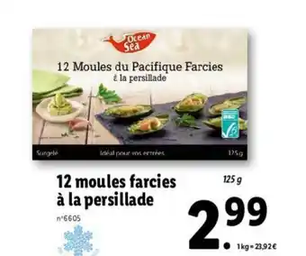 Lidl 12 Moules farcies à la persillade offre