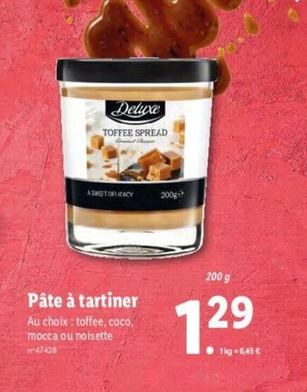 Lidl Pâte à tartiner offre