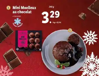 Lidl Mini moelleux au chocolat offre