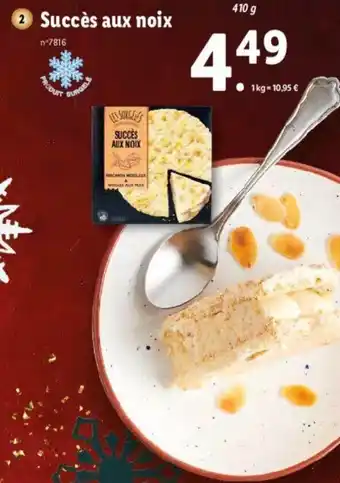 Lidl Succès aux noix offre