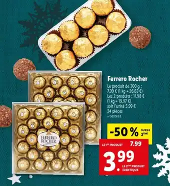 Lidl Ferrero rocher offre