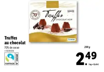 Lidl Truffes au chocolat offre