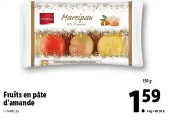 Fruits en pâte d'amande