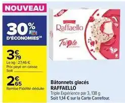 Carrefour Raffaello - bâtonnets glacés offre