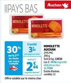 Auchan Auchan - mimolette offre