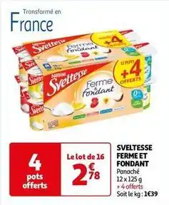 Auchan Supermarché Nestlé - sveltesse ferme et fondant offre