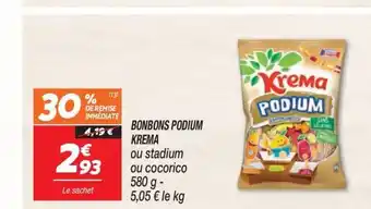 Netto BONBONS PODIUM KREMA offre