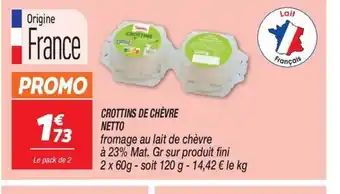Netto CROTTINS DE CHÈVRE NETTO offre