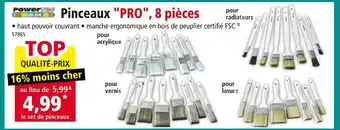 Norma powertec color Pinceaux PRO, 8 pièces offre