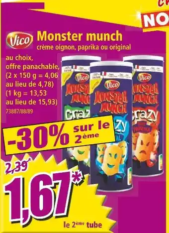 Norma Vico Monster munch offre
