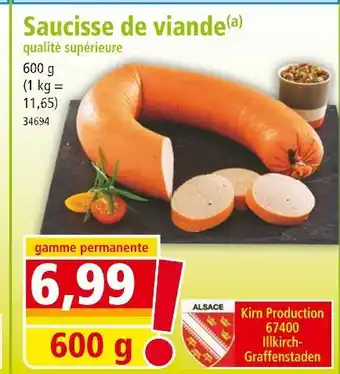 Norma Saucisse de viande offre