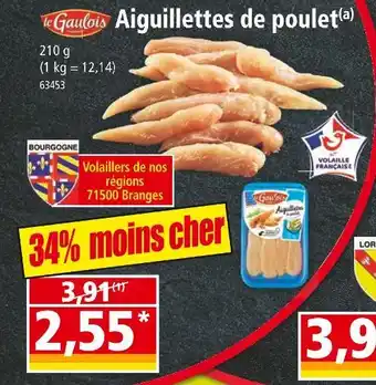 Norma Le Gaulois Aiguillettes de poulet offre