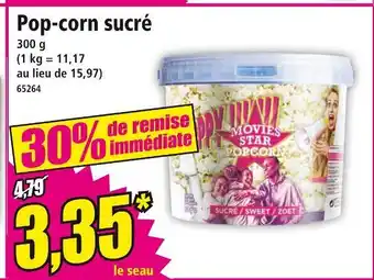 Norma MOVIES STAR POPCORN Pop-corn sucré offre