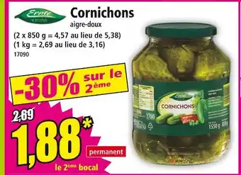 Norma Ernte Krone Cornichons offre