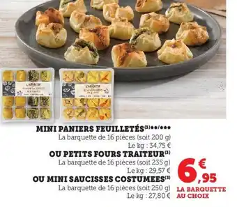Hyper U MINI PANIERS FEUILLETÉS offre