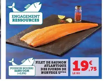 Hyper U FILET DE SAUMON ATLANTIQUE DES FJORDS DE NORVEGE U offre