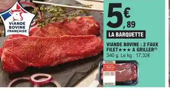 E.Leclerc Express VIANDE BOVINE : 2 FAUX FILET offre