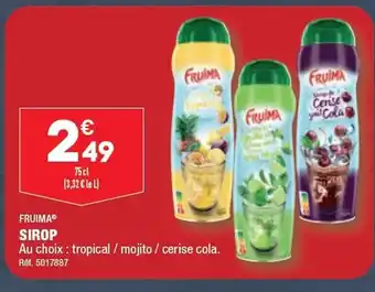 ALDI FRUIMA® SIROP offre