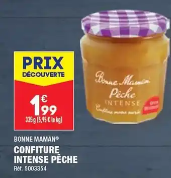 ALDI CONFITURE INTENSE PÊCHE offre