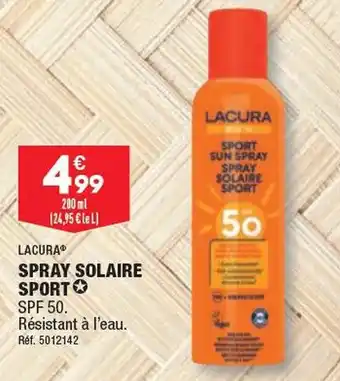 ALDI SPRAY SOLAIRE SPORT offre