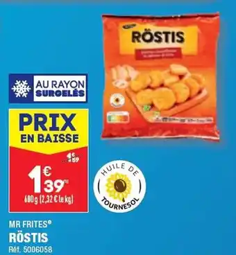 ALDI MR FRITES RÖSTIS offre