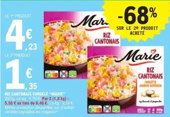 E.Leclerc RIZ CANTONAIS SURGELÉ "MARIE” offre
