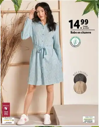 Lidl Robe en chanvre offre
