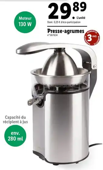 Lidl Presse-agrumes offre