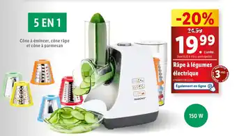 Lidl Râpe à légumes électrique offre