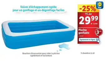 Lidl Piscine gonflable offre