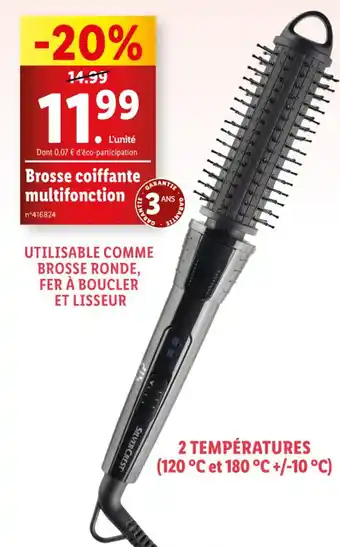 Lidl Brosse coiffante multifonction offre