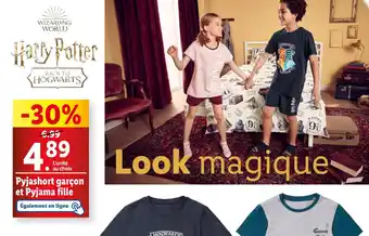 Lidl Pyjashort garçon et Pyjama fille offre