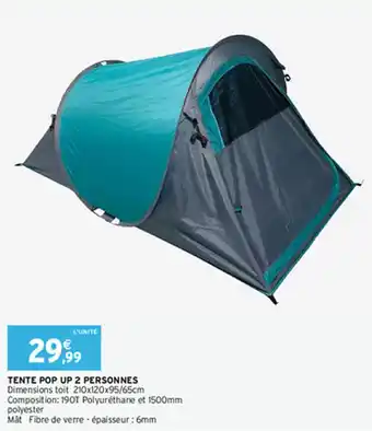 Intermarché TENTE POP UP 2 PERSONNES offre