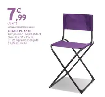 Intermarché CHAISE PLIANTE offre
