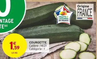 Intermarché COURGETTE offre