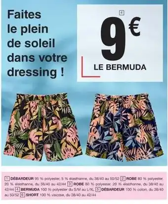 Cora x Carrefour Le bermuda offre