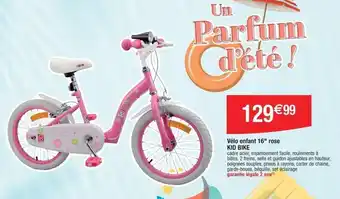 Promo Velo enfant 16 rose kid bike chez Cora