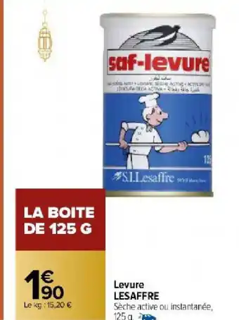Carrefour Levure LESAFFRE offre