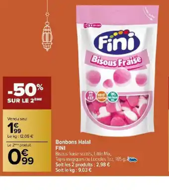 Carrefour Bonbons Halal FINI offre