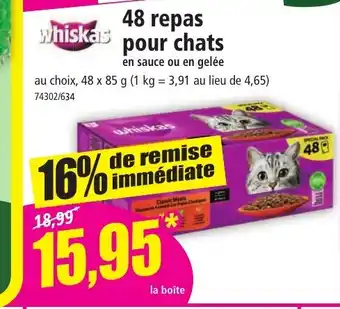 Norma 48 repas pour chats offre