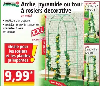 Norma Arche, pyramide ou tour de à rosiers décorative offre