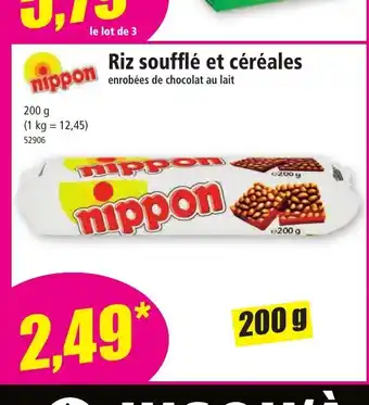 Norma Riz soufflé et céréales offre
