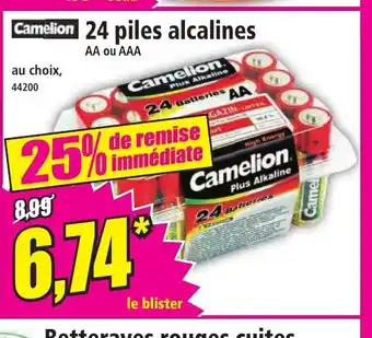 Norma Camelion 24 piles alcalines offre